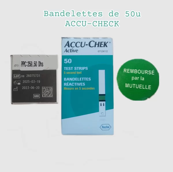 💫BANDELETTES ACCU-CHEK (50u). – Image 2