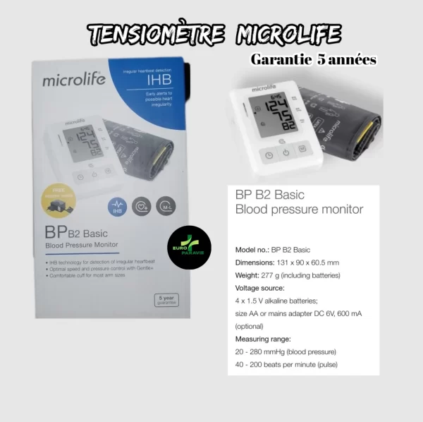 💫TENSIOMÈTRE MICROLIFE. BP B2.