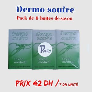 💫Dermo-Soufre Savon.(pack de 6pcs)./(7dh U)