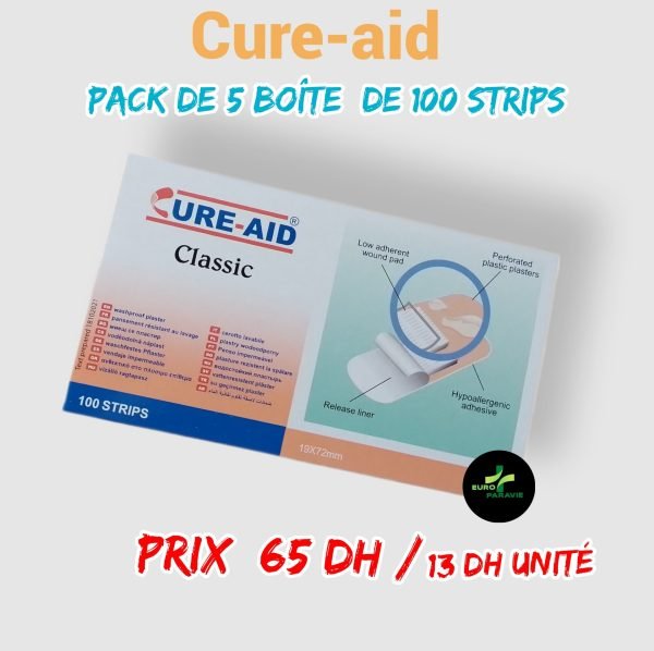 💫PANSEMENT CLASSIC. cure-aid [pack de 5 boîtes](19x72cm).