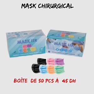 💫MASQUE MEDICAL CHIRURGICAL. (boite 50 pcs) Mask IIR.