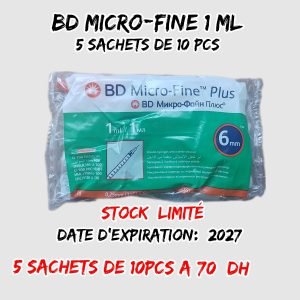 💫 BD Micro-fine 1ml [5sachet de 10pcs]