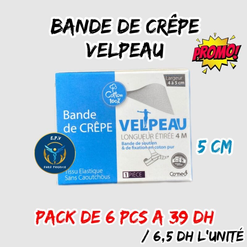 💫BANDE DE CRÊPE  VELPEAU (5CM) [pack de 6pcs]