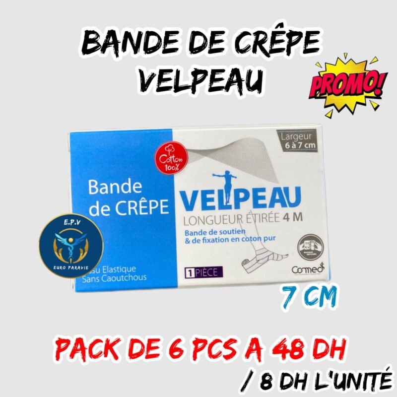 💫BANDE DE CRÊPE  VELPEAU (7 CM) [pack de 6pcs]