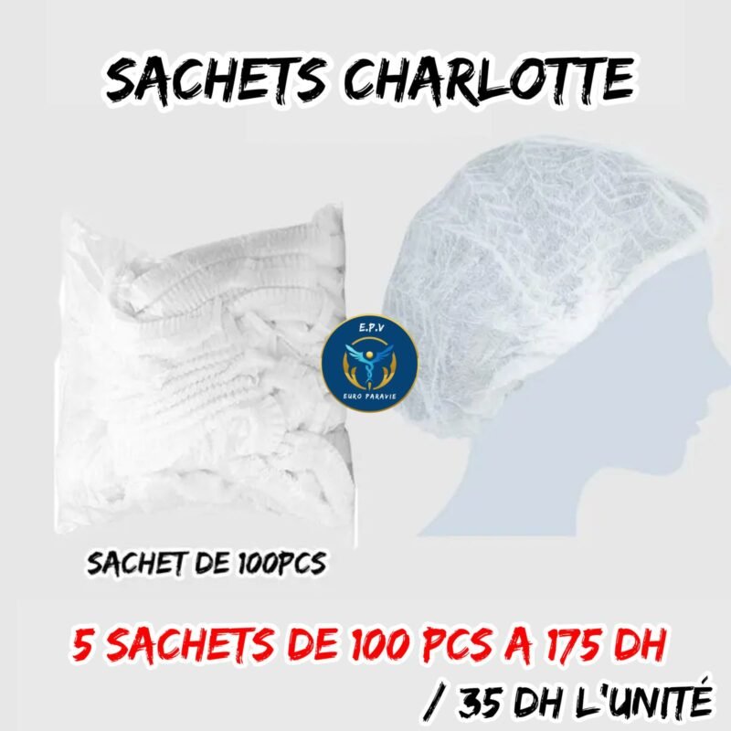 SACHETS CHARLOTTE { PACK DE 5 SACHETS DE 100 PCS }