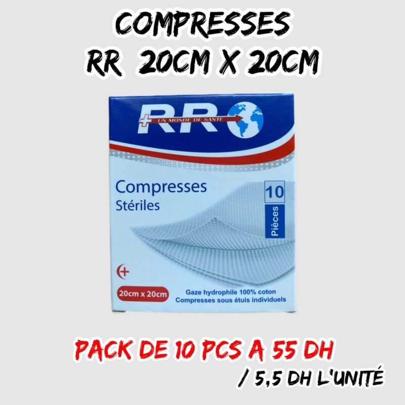 💫COMPRESSÉS RR20x20 [Pack de10pcs]/5.5dh U.