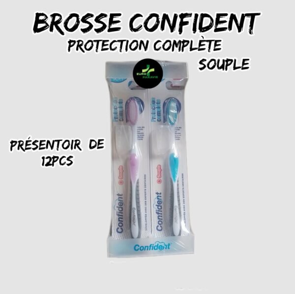 💫BROSSE CONFIDENT. protection complete .[souple] (Présentoir 12 Pcs)/(12.5dh u)