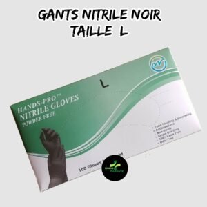 💫GANTS NITRILE NOIR.(Taille  L).