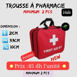 💥Trousse à pharmacie💥[vide]Pack de 2 pcs à 90 dh