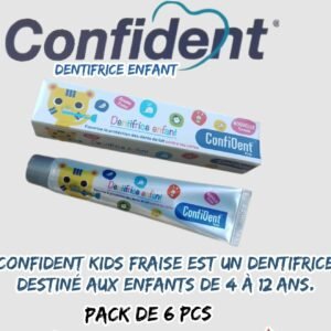 💫Dentifrice Confident  kids [pack de 6 pcs] Enfant(6 à12 ans)/(11,5 dh U).