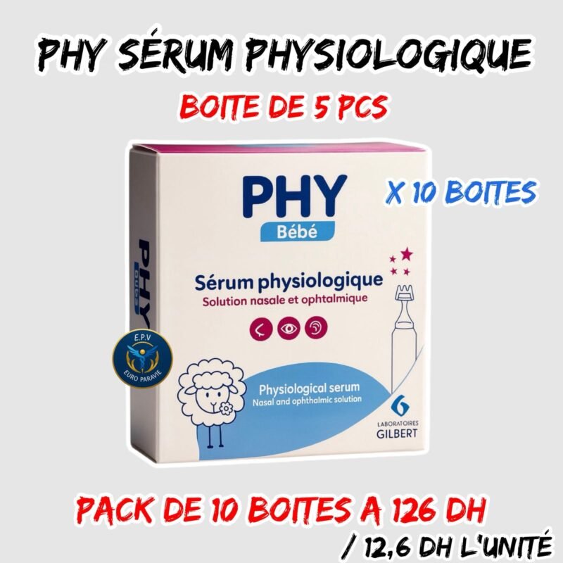 PHY SERUM PHISIOLOGIQUE 5 U
