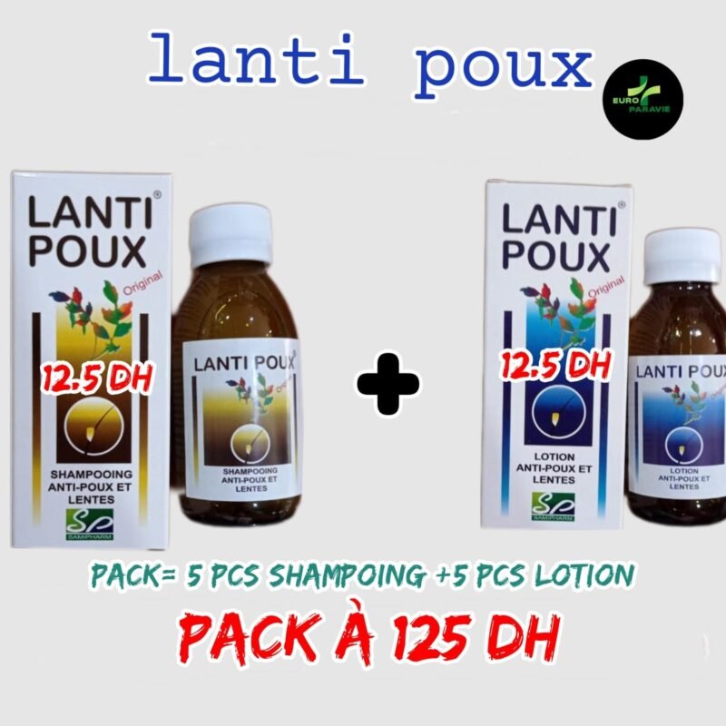 LANTI POUX  { 5 LOTION + 5 SHAMPOOING  }