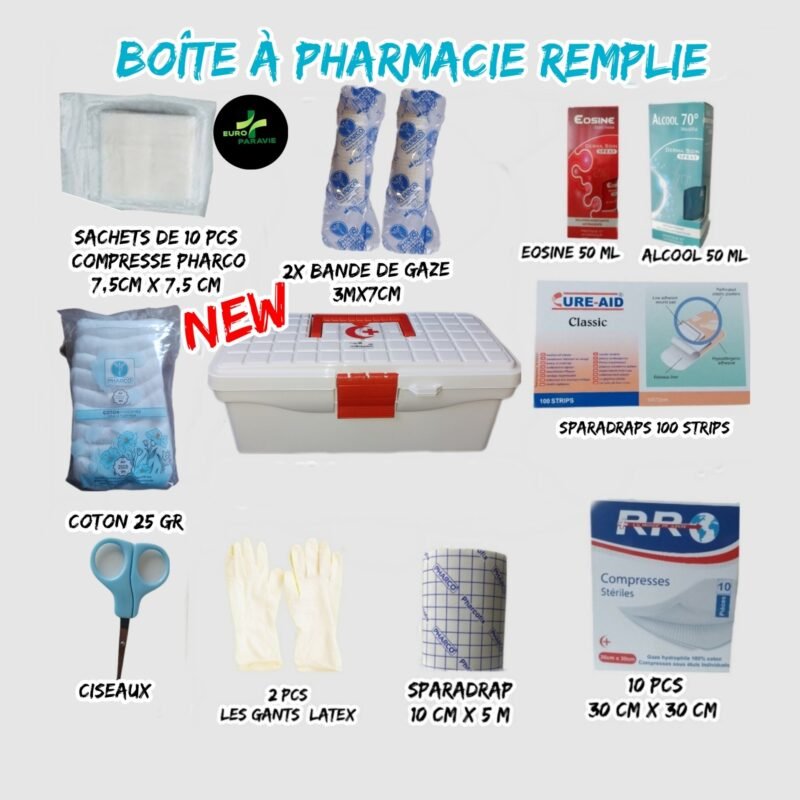 💫BOÎTE À PHARMACIE- Style 1 (REMPLIE) /130dh.