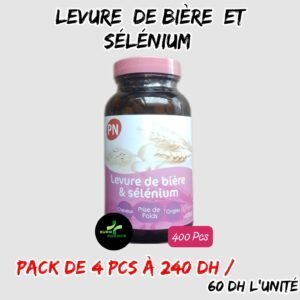 💫LEVURE DE BIÈRE ET SÉLÉNIUM .(Pack de 4 unités)/60dh u.