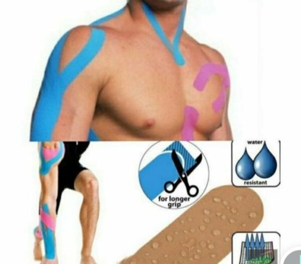 💫BANDE DE KINESIOLOGIE LASTO PLAST (5m/5cm) .
Soutien des blessures sportives. – Image 3