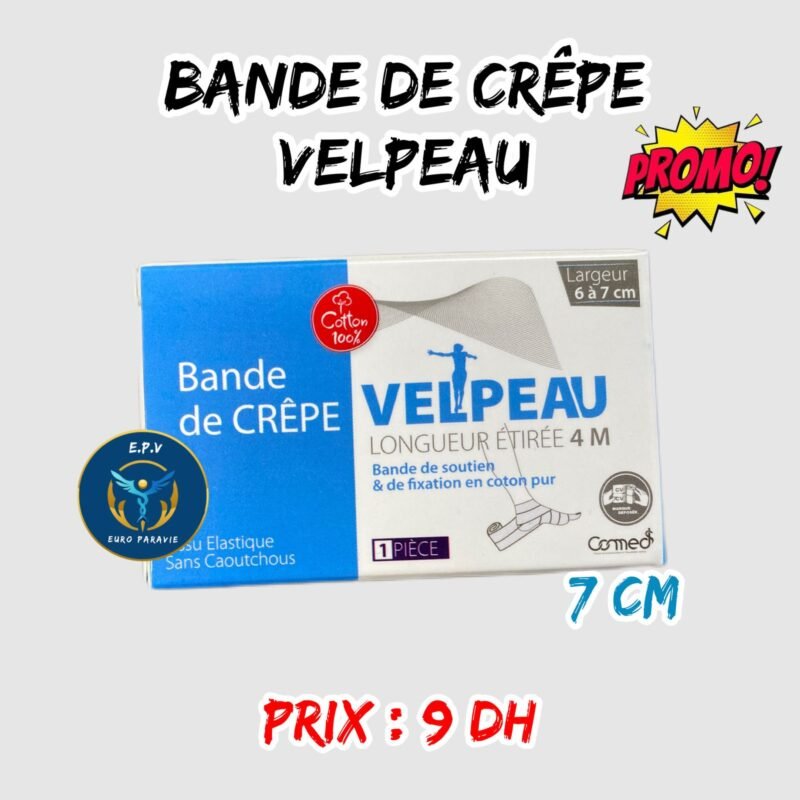 💫BANDE DE CRÊPE.  VELPEAU (7cmx4m).