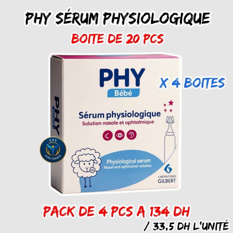PHY SERUM PHISIOLOGIQUE 20 U