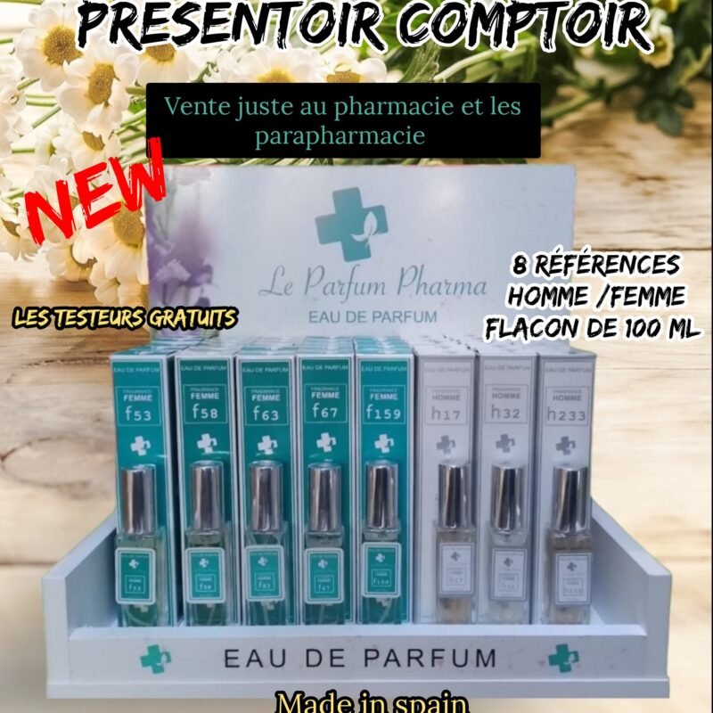 💫PRÉSENTOIR COMPTOIR DE 40 PARFUMS MIXTE.(Trousse à pharmacie gratuit) ✨NEW✨.