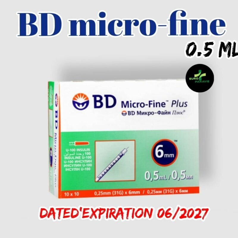 BD MICRO-FINE 0.5 ML (1 BOITE )