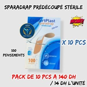 💫SPARADRAP STÉRILES PRÉDÉCOUPÉ. Pack de 10 boîte à 140 dh. /14 dh u.