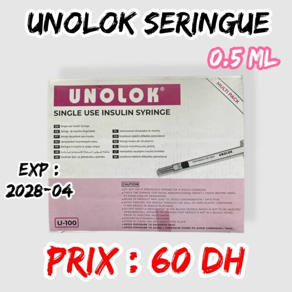 💫UNOLOK SERINGUE. 0.5 ml.