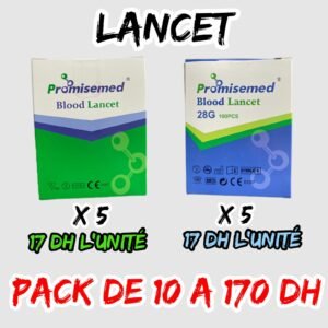 💫LANCET . Pack de 10 boîte. /17 dh l'unité.