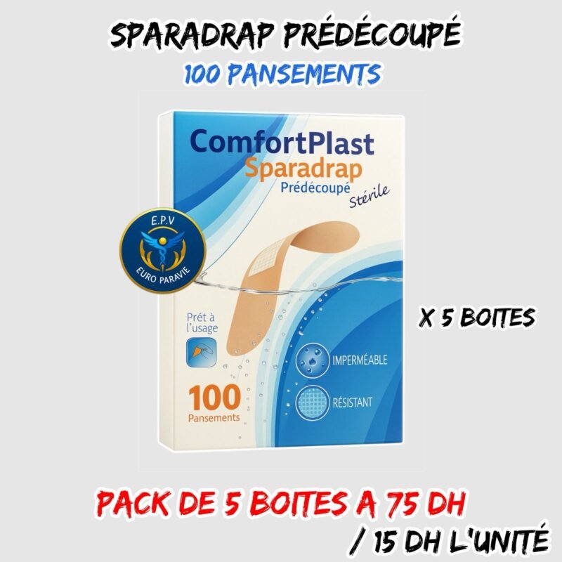 SPARADRAP PRÉDÉCOUPÉ 100U