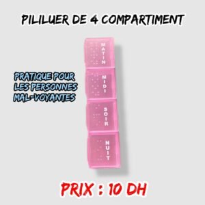 PILULIER DE 4 COMPARTIMENT