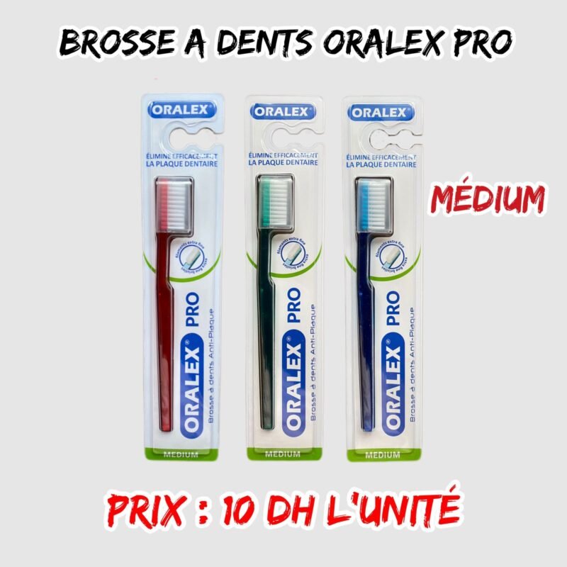 BROSSE A DENTS ANTI-PLAQUE ORALEX PRO MEDIUM