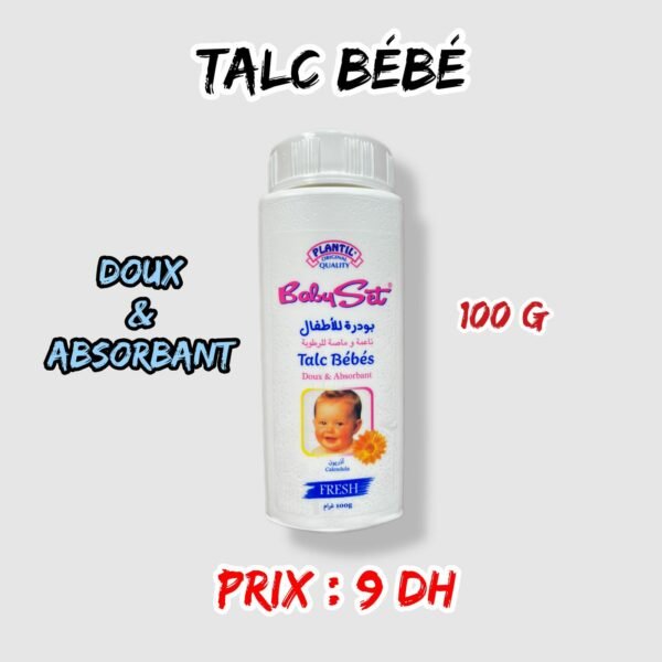 TALC BEBE [100 g.9 dh]