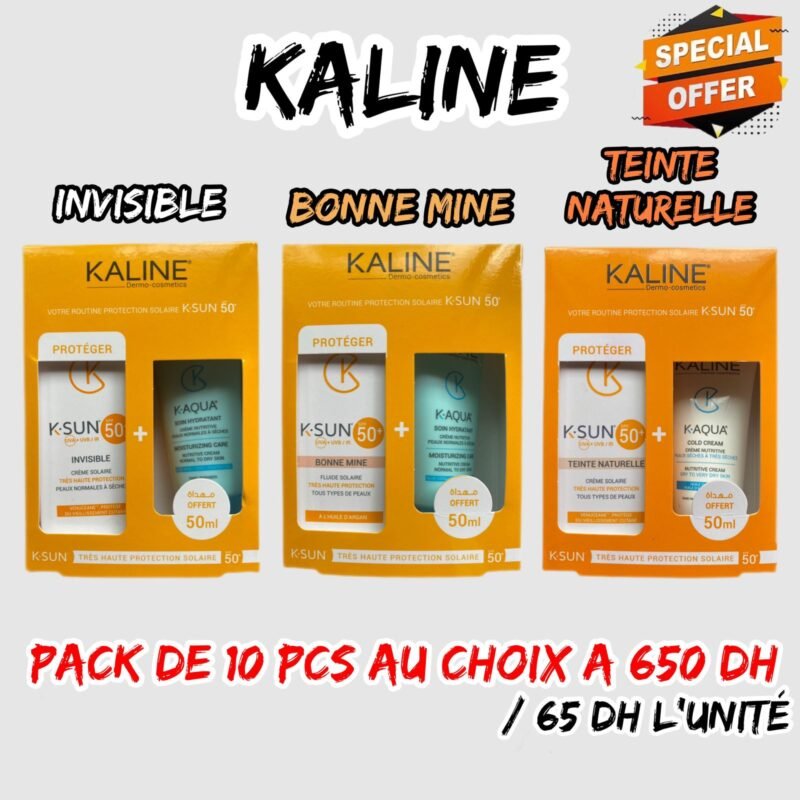 💫KALINE AU CHOIX { PACK DE 10 PCS A 650 DH }/65 dh l'unité.