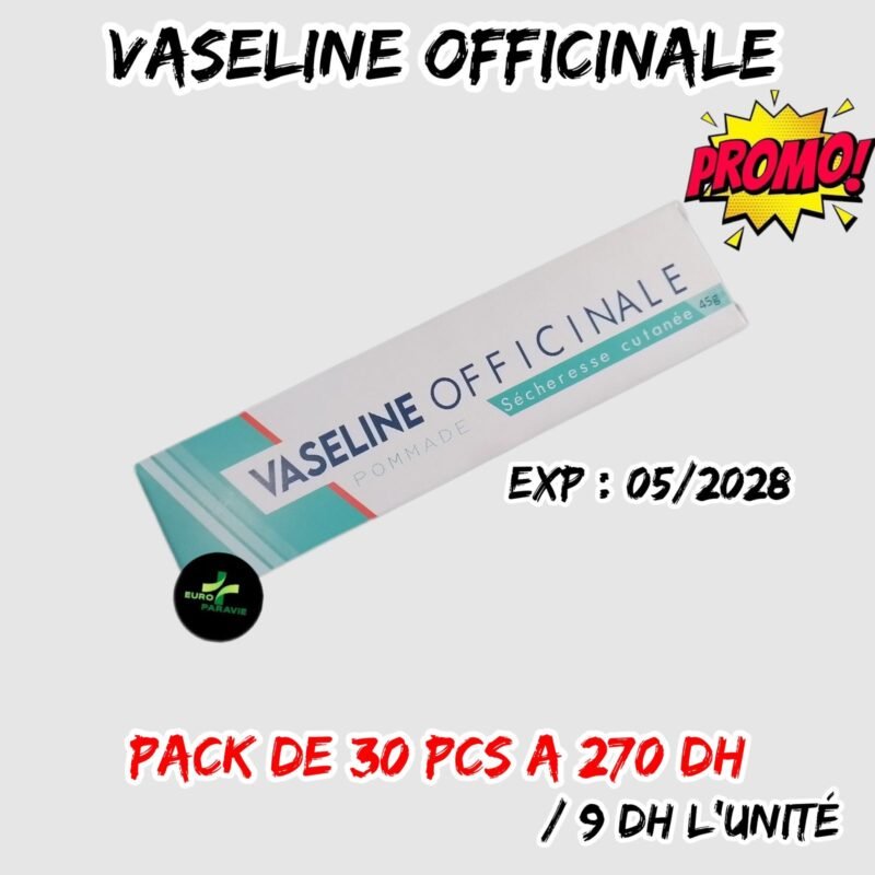 💫VASELINE OFFICINALE { PACK DE 30 PCS A 270 DH }/9 dh l'unité.