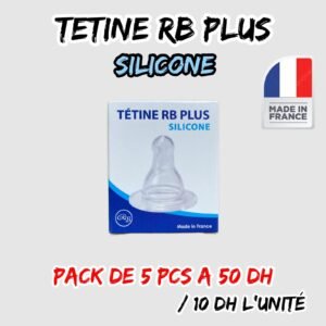 TETINE RB PLUS { SILICONE } PACK DE 5 PCS A 50 DH