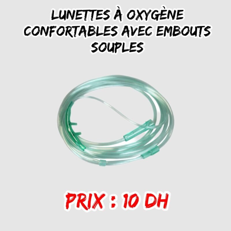 LUNETES A OXYGENE CONFORTABLES AVEC EMBOUTS SOUPLES
