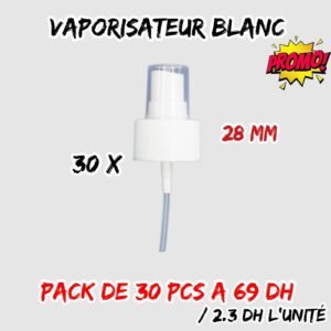 VAPORISATEUR BLANC PACK DE 30 pcs A 69 dh