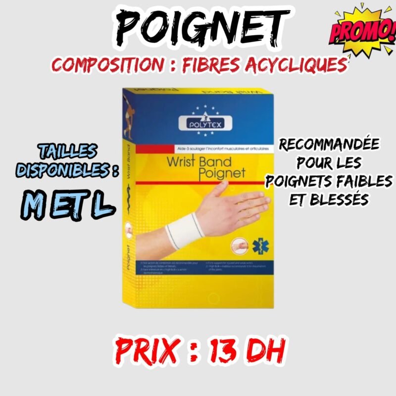 POIGNET { TAILLE DISPONIBLES : M ET L }