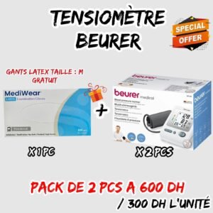 PACK TENSIOMETRE BEURER 2 PCS   + GANTS LATEX GRATUIT