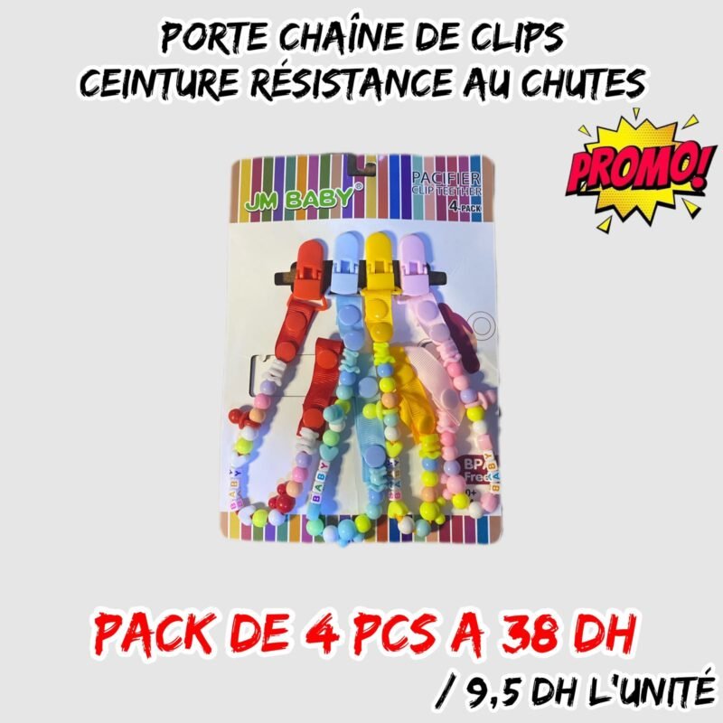 PORTE CHAINE DE CLIPS CEINTURE RESISTANCE AU CHUTES