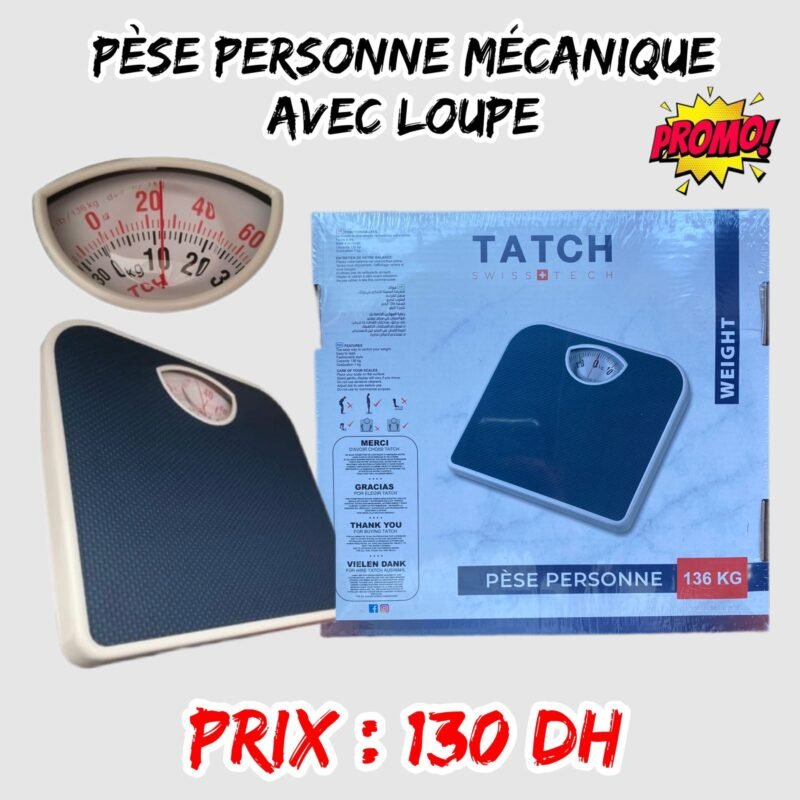 PESE PERSONNE MECANIQUE AVEC LOUPE