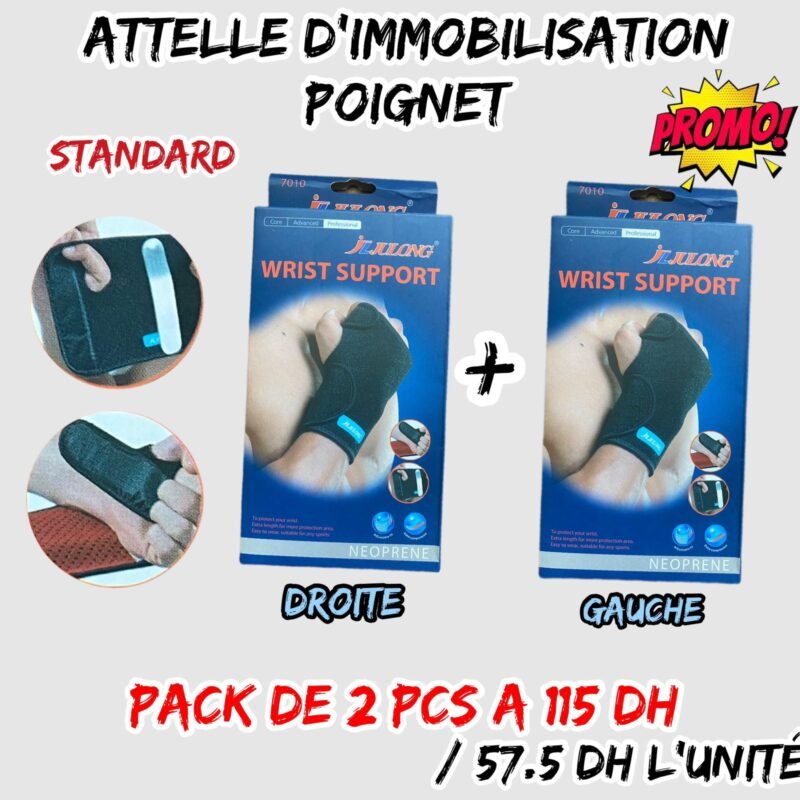 ATTELLE D'IMMOBILISATION POIGNET DROIT / GAUCHE