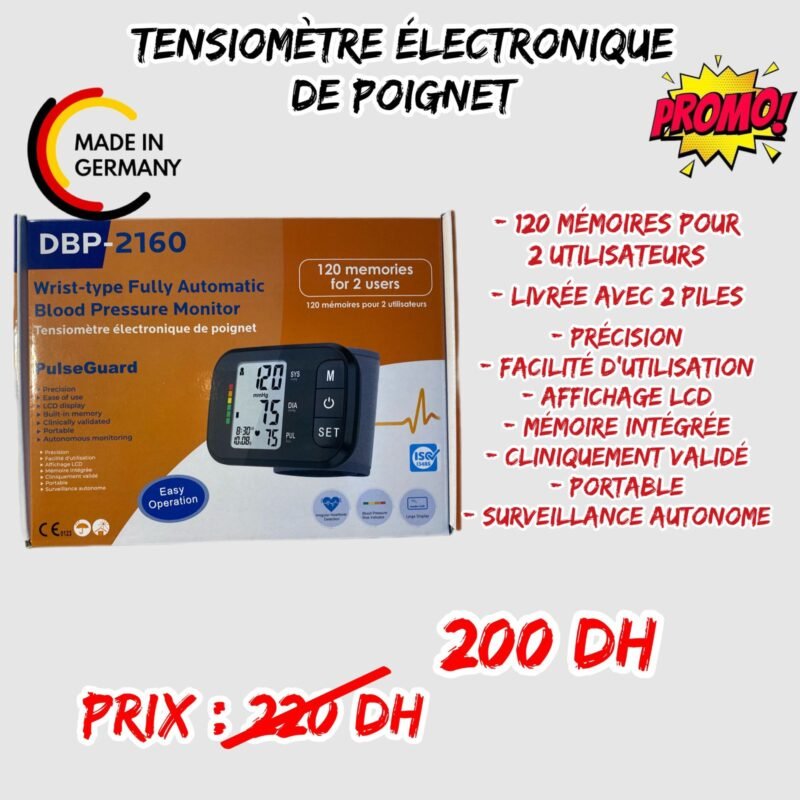 TENSIOMETRE ELECTRONIQUE DE POIGNET