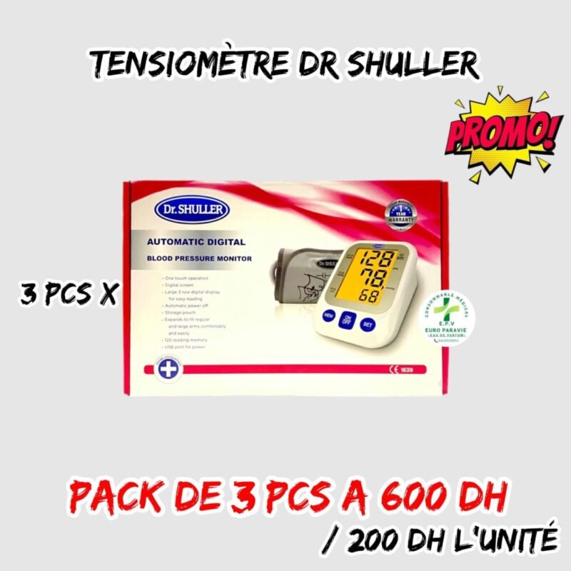 TENSIOMETRE DR SHULLER PACK DE 3 pcs