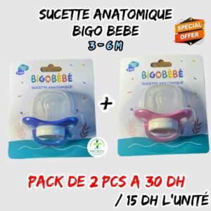 SUCETTES ANATOMIQUE BIGO BEBE