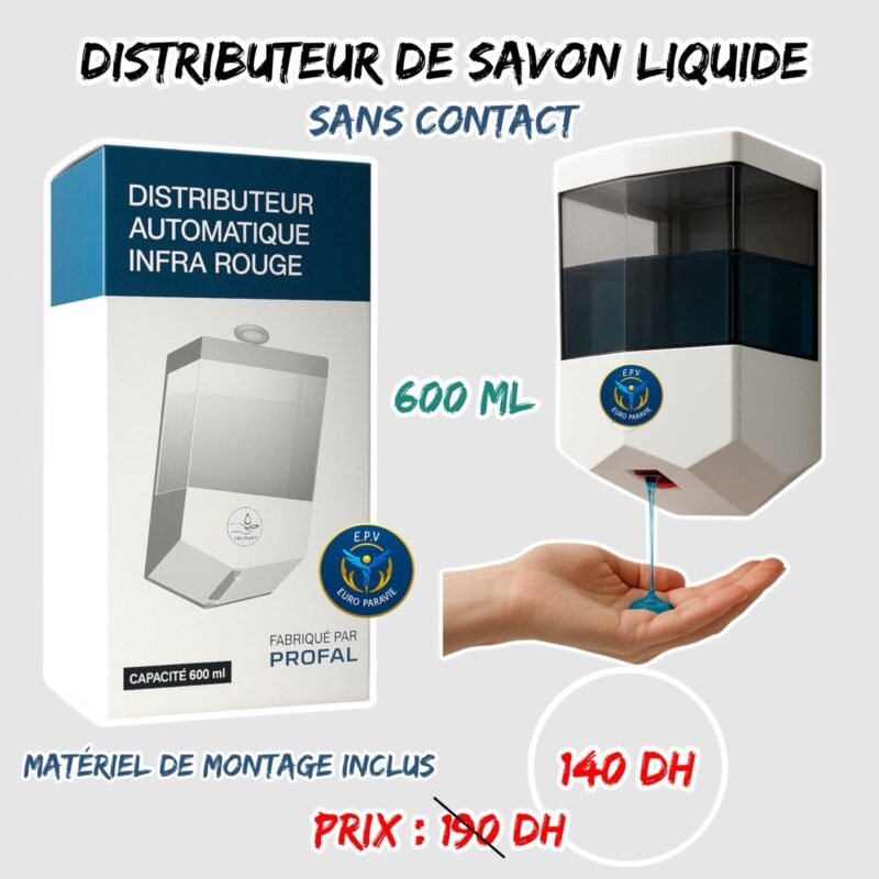 DISTRIBUTEUR DE SAVON LIQUIDE { SANS CONTACT }