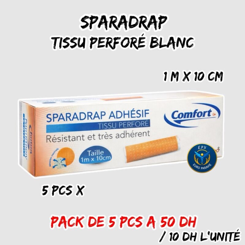 SPARADRAP ROUGE 1M X 10CM { COMFORT }