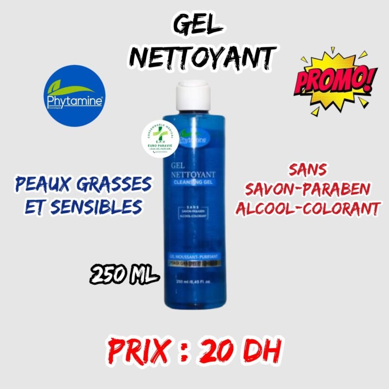 GEL NETTOYANT PEAUX GRASSES ET SENSIBLES 250 ML