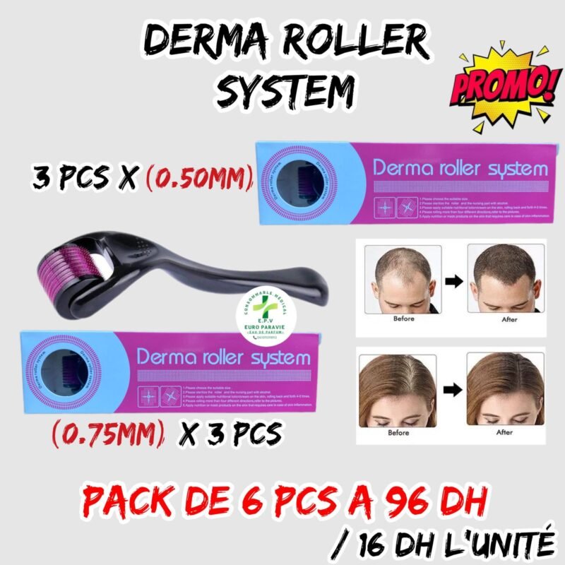 DERMA ROLLER SYSTEM { 0.50 mm / 0.75 mm }