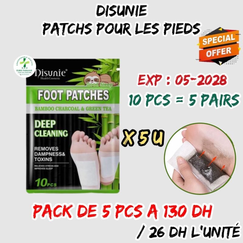 DISUNIE PATCHS POUR LES PIEDS  PACK DE 5pcs