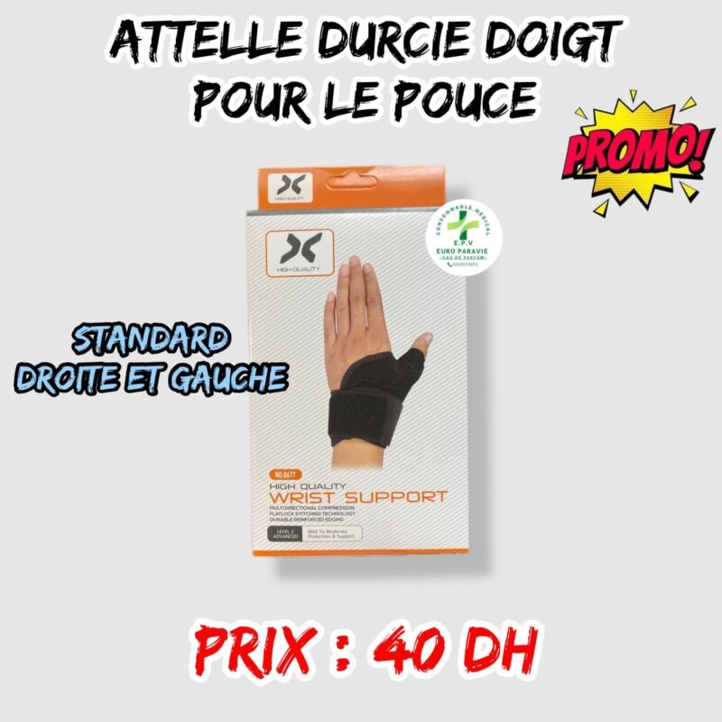 ATTELLE DURCIE DOIGT POUR LE POUCE STANDARD { GAUCHE E T DROITE }