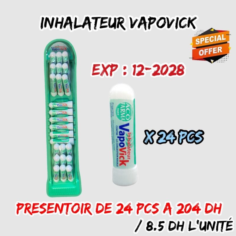 VAPOVICK INHALATEUR PRESENTOIR DE 24 PCS
